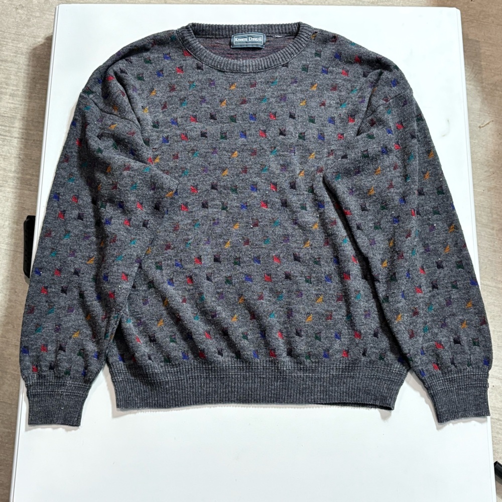 vintage kenneth roberts 90s Crewneck Long Sleeve Pullover Sweater